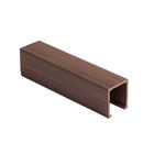Ξύλινο πλαστικό σύνθετο ξύλινο Batten ανώτατο όριο, διακοσμητικός τετραγωνικός ανώτατος σωλήνας PVC